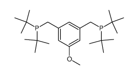 1,3-bis[di(t-butyl)phosphinomethyl]-5-methoxybenzene结构式