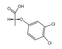 (R)-2-methyl-2-(3,4-dichlorophenoxy)acetic acid Structure