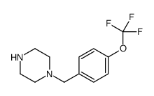 1-[4-(Trifluoromethoxy)benzyl]piperazine结构式
