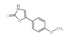 5-(4-methoxyphenyl)-3H-1,3-oxazole-2-thione Structure