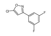 5-氯-3-(3,5-二氟苯基)异恶唑结构式
