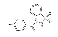 N-benzenesulfonyl-N'-(4-fluoro-benzoyl)-hydrazine结构式