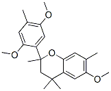2-(2,5-Dimethoxy-4-methylphenyl)-3,4-dihydro-6-methoxy-2,4,4,7-tetramethyl-2H-1-benzopyran结构式