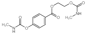 Benzoic acid,4-[[(methylamino)carbonyl]oxy]-, 2-[[(methylamino)carbonyl]oxy]ethyl ester structure