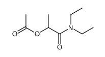 2-acetoxy-propionic acid diethylamide Structure
