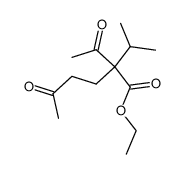 ethyl 2-acetyl-2-isopropyl-5-oxohexanoate Structure