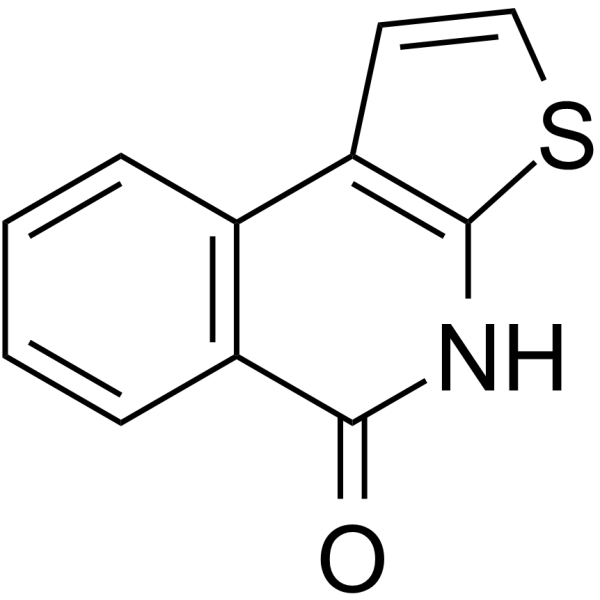 4H,-5H-噻吩并[2,3-c]异喹啉-5-酮结构式