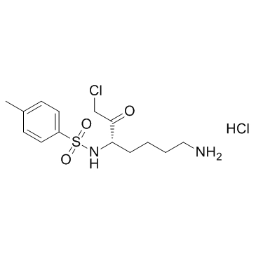 NAlpha-甲苯磺胺基-L-赖氨酸氯甲基酮盐酸盐结构式