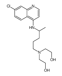 2-[4-[(7-chloroquinolin-4-yl)amino]pentyl-(2-hydroxyethyl)amino]ethanol结构式