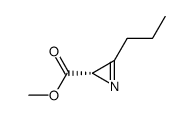 methyl (S)-3-propyl-2H-azirine-2-carboxylate结构式