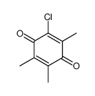 2-chloro-3,5,6-trimethylcyclohexa-2,5-diene-1,4-dione Structure