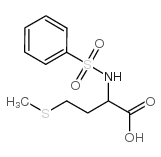 4-(methylthio)-2-[(phenylsulfonyl)amino]butanoic acid Structure
