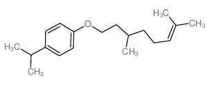 Benzene,1-[(3,7-dimethyl-6-octen-1-yl)oxy]-4-(1-methylethyl)-结构式