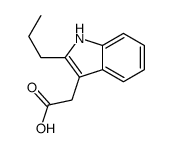2-(2-propyl-1H-indol-3-yl)acetic acid Structure