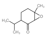 7-Oxabicyclo[4.1.0]heptan-2-one,6-methyl-3-(1-methylethyl)- Structure