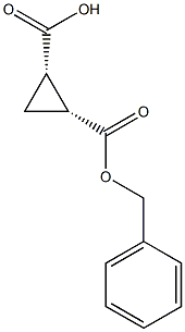 顺式-2-((苄氧基)羰基)环丙烷羧酸结构式