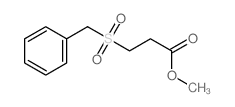 Propanoic acid,3-[(phenylmethyl)sulfonyl]-, methyl ester结构式