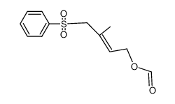 4-phenylsulphonyl-3-methyl-1-formyloxy-2-butene结构式