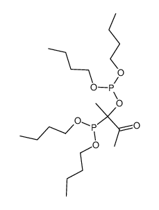 phosphorous acid dibutyl ester 1-dibutoxyphosphanyl-1-methyl-2-oxo-propyl ester Structure