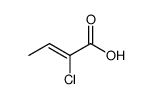 (Z)-2-Chloro-2-butenoic acid Structure