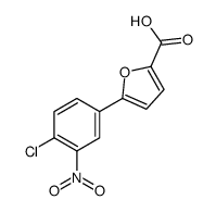 5-(4-氯-3-硝基)-呋喃-2-羧酸结构式