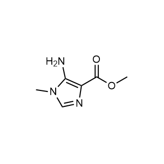 5-氨基-1-甲基-1H-咪唑-4-羧酸甲酯结构式