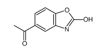 5-乙酰基苯并[d]噁唑-2(3H)-酮结构式