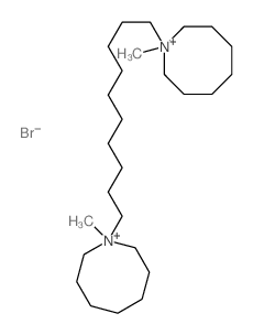 Azocinium,1,1'-(1,10-decanediyl)bis[octahydro-1-methyl-, dibromide (9CI) Structure