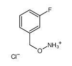 [(3-Fluorobenzyl)oxy]ammonium chloride Structure