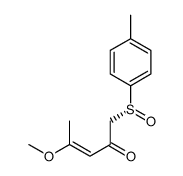 4-methoxy-1-[(R)-(4-methylphenyl)sulfinyl]pent-3-en-2-one Structure