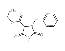 ethyl 3-benzyl-2,5-dioxo-imidazolidine-4-carboxylate结构式