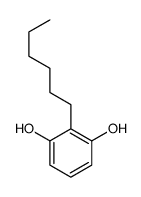 2-hexylbenzene-1,3-diol Structure