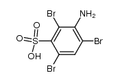 3-amino-2,4,6-tribromo-benzenesulfonic acid结构式
