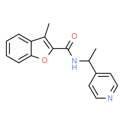 2-Benzofurancarboxamide,3-methyl-N-[1-(4-pyridinyl)ethyl]-(9CI) Structure