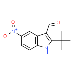 1H-Indole-3-carboxaldehyde,2-(1,1-dimethylethyl)-5-nitro-(9CI)结构式