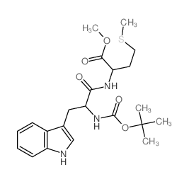 L-Methionine,N-[(1,1-dimethylethoxy)carbonyl]-L-tryptophyl-, methyl ester (9CI) structure