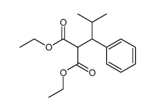 diethyl 2-(2-methyl-1-phenylpropyl)malonate Structure