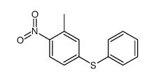 2-methyl-1-nitro-4-phenylsulfanylbenzene结构式