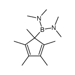 bis(dimethylamino)(η1-pentamethylcyclopentadienyl)-borane Structure