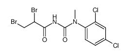 N-methyl-N-(2,4-dichlorophenyl)-N'-(2,3-dibromopropionyl)-urea Structure