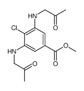 methyl 4-chloro-3,5-bis(2-oxopropylamino)benzoate Structure