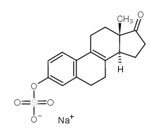 Δ8,9-脱氢雌酮3-硫酸钠结构式