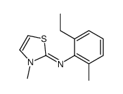 N-(2-ethyl-6-methylphenyl)-3-methyl-1,3-thiazol-2-imine Structure
