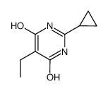 2-cyclopropyl-5-ethyl-4,6-pyrimidinediol结构式