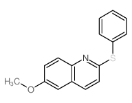 Quinoline, 6-methoxy-2- (phenylthio)-结构式