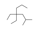 4,4-diethyl-2-methylheptane Structure