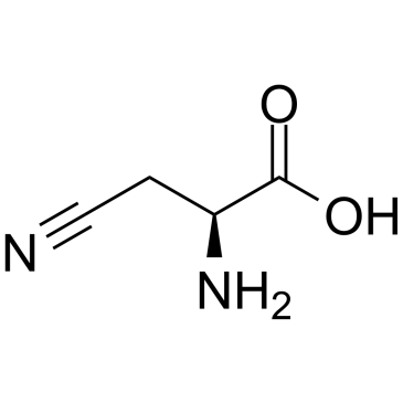 3-cyano-L-alanine structure