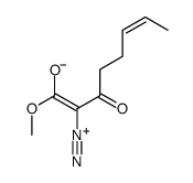 2-diazonio-1-methoxy-3-oxoocta-1,6-dien-1-olate Structure