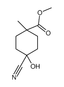 methyl 4-cyano-4-hydroxy-1-methylcyclohexane-1-carboxylate Structure