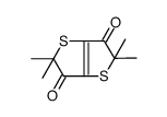 2,2,5,5-tetramethylthieno[3,2-b]thiophene-3,6-dione结构式